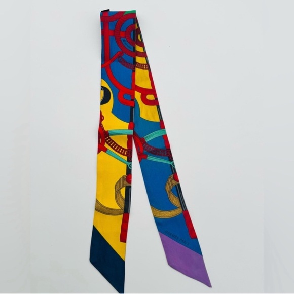 Preloved HERMES  Multicolor Twilly Scarf - Picture 1 of 11